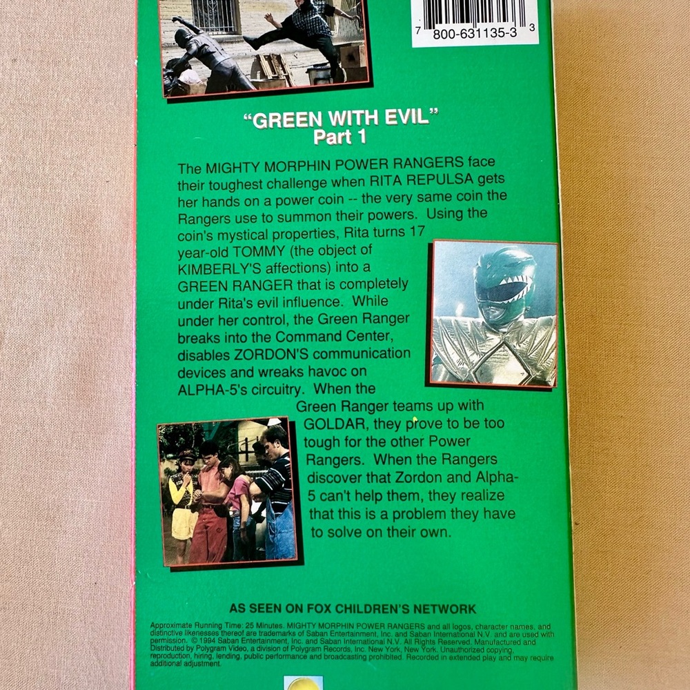 Mighty Morphin Power Rangers VHS Collection - Picture 10 of 15